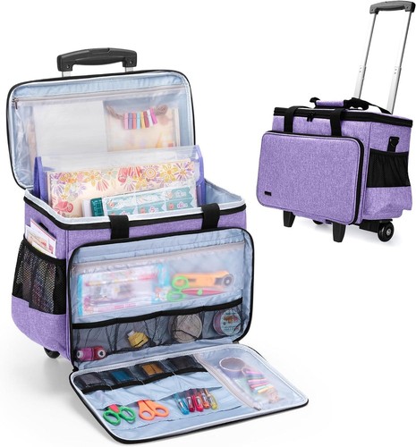 Upgraded rolling craft bag - upgraded,