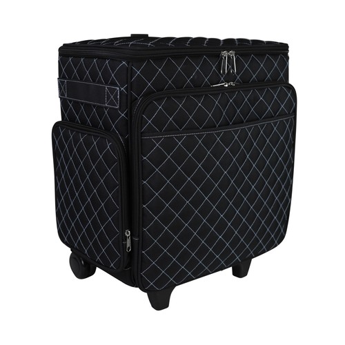 Black quilted blue - black,