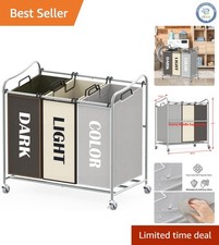 Sturdy Silver Laundry Sorter