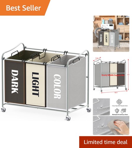 Durable rolling laundry sorter - rolling,