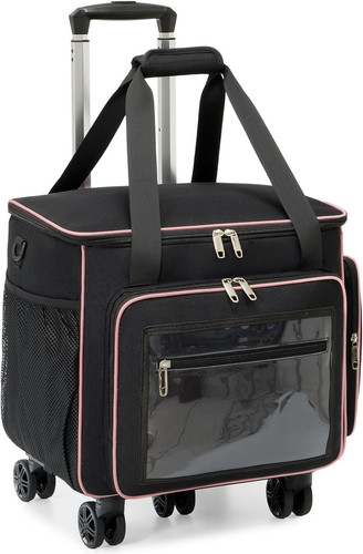 Rolling teacher tote bag with - teacher,