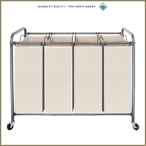 Section rolling laundry cart - rolling,
