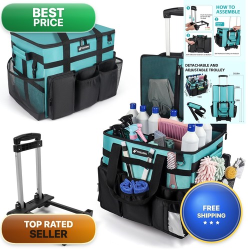 Vshxeng rolling cleaning caddy - vshxeng,