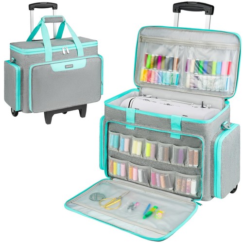 Rolling sewing machine case - sewing,