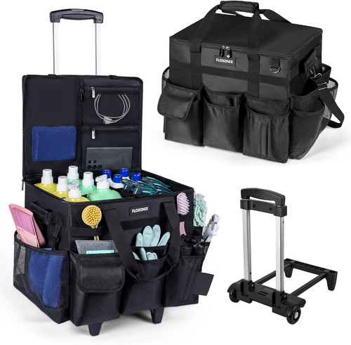 Wheeled cleaning caddy bag - cleaning,