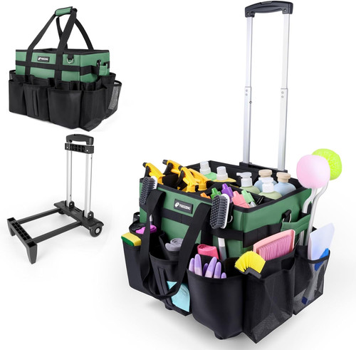 Large rolling cleaning caddy - cleaning,