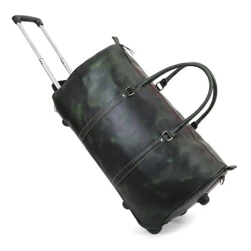 Handmade olive green leather - handmade,